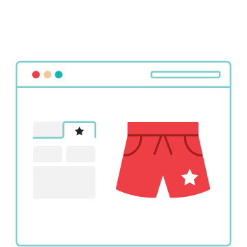 Füge dein Shorts-Design hinzu